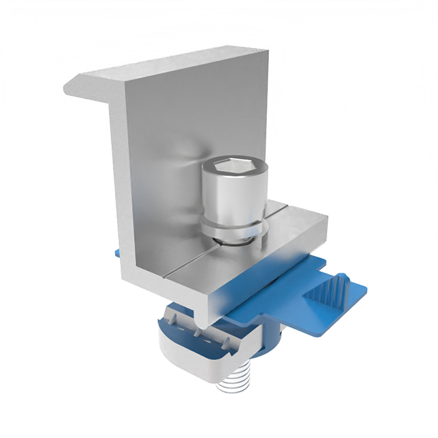 End Clamp with Strut Channel Nut And Plastic Holder of Solar Bracket