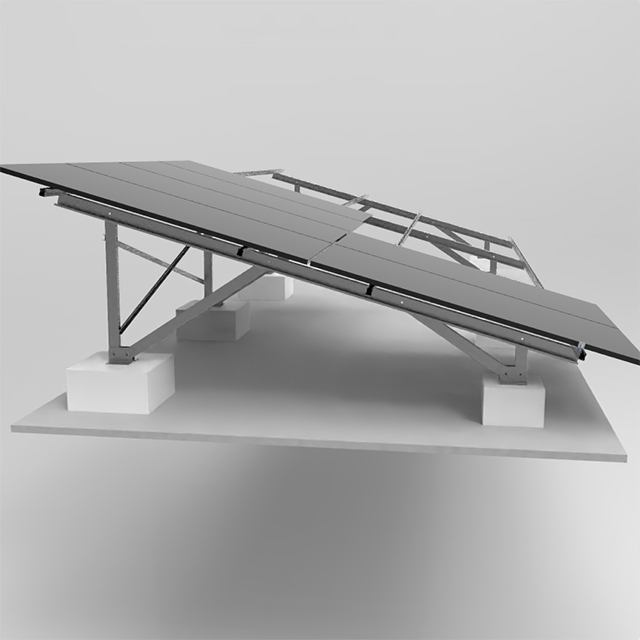 Aluminum Alloy Tilt Adjustable Solar Panel Mounting System for Ground And Flat Roof